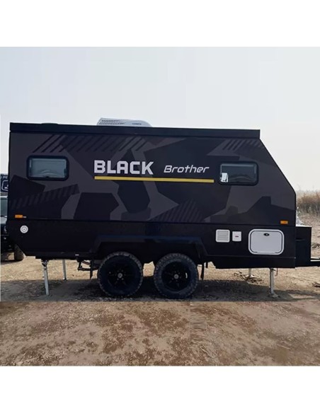 CRAFTMAX®-BLACK-BROTHER-EXP-7-24-Extreme-OffRoad-Caravan-Tandem-ThermoSandwich-4.30x2.10x1.72m-vollausgestattet-mit-Moebel-Bett-