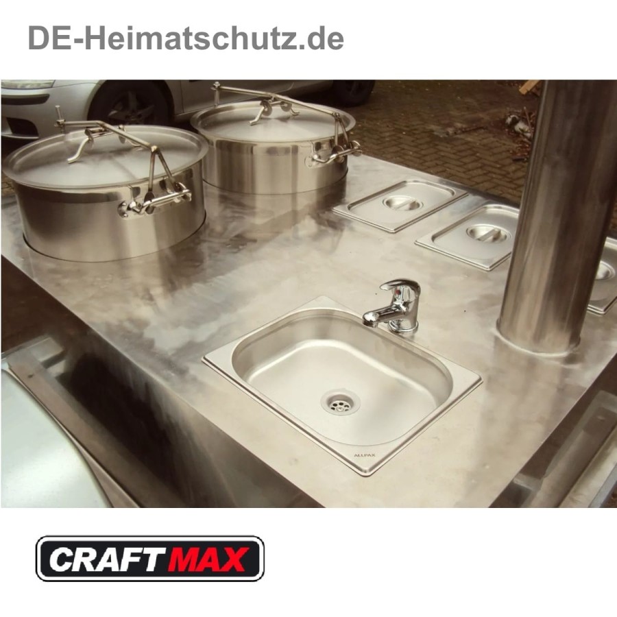 DE-Heimatschutz®-Feldkueche-Gulaschkanone-mit-2-Kessel-Edelstahl-Militaer-Armee-Versorgung-Einachser-fabrikneu-5