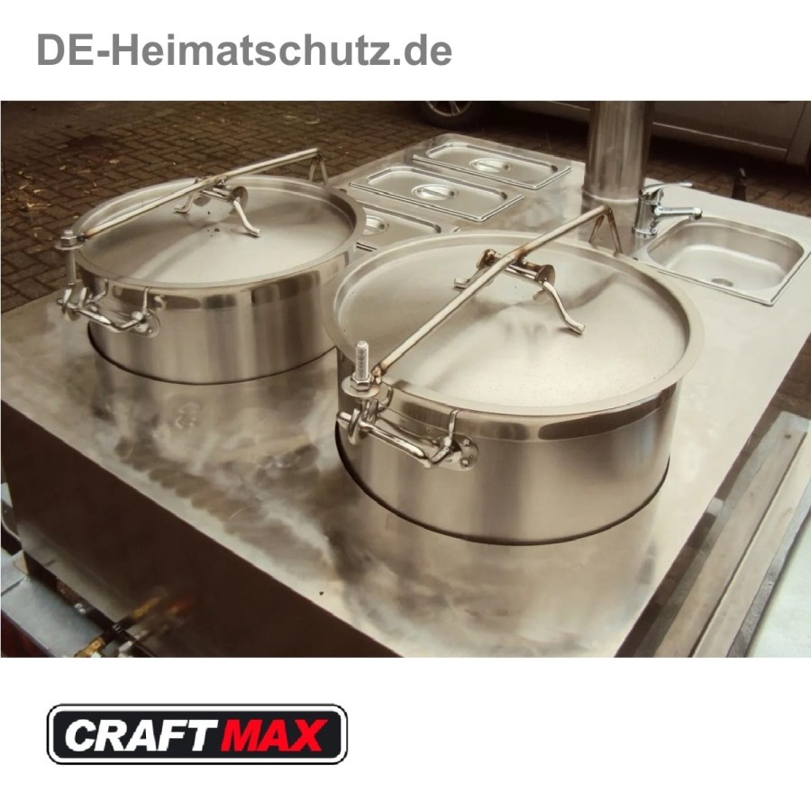 DE-Heimatschutz®-Feldkueche-Gulaschkanone-mit-2-Kessel-Edelstahl-Militaer-Armee-Versorgung-Einachser-fabrikneu-9