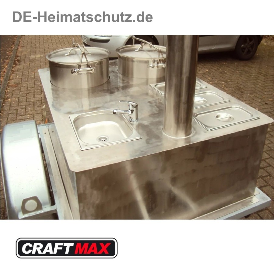 DE-Heimatschutz®-Feldkueche-Gulaschkanone-mit-2-Kessel-Edelstahl-Militaer-Armee-Versorgung-Einachser-fabrikneu-4