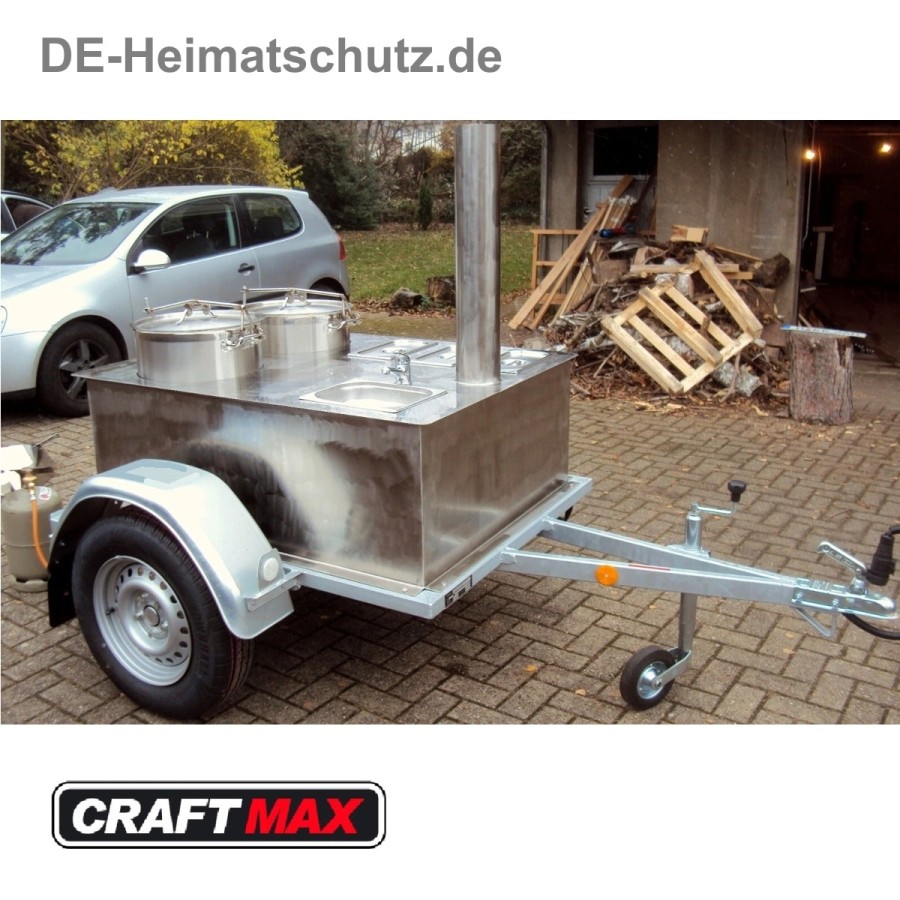 DE-Heimatschutz®-Feldkueche-Gulaschkanone-mit-2-Kessel-Edelstahl-Militaer-Armee-Versorgung-Einachser-fabrikneu-6
