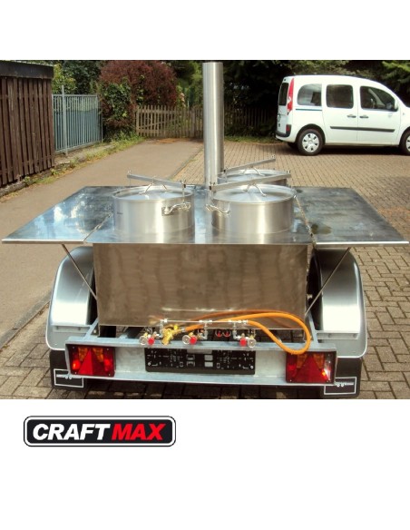 DE-Heimatschutz®-Feldkueche-Gulaschkanone-mit-3x-50-Liter-Kessel-Wasserbad-Gasgrill-alles-aus-Edelstahl-2-Seitentische-Militaer-