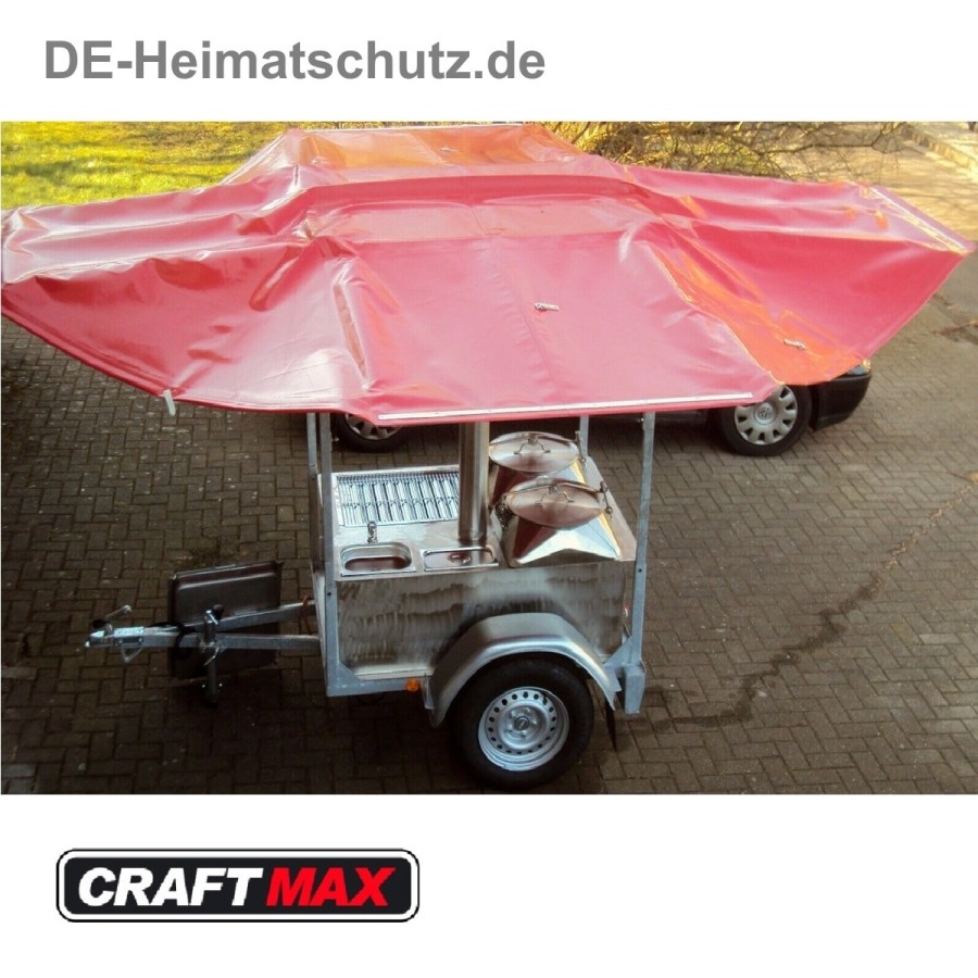 DE-Heimatschutz®-Feldkueche-Gulaschkanone-mit-2x-50-Liter-Kessel-Wasserbad-alles-aus-Edelstahl-Planengestell-Militaer-Armee-Vers