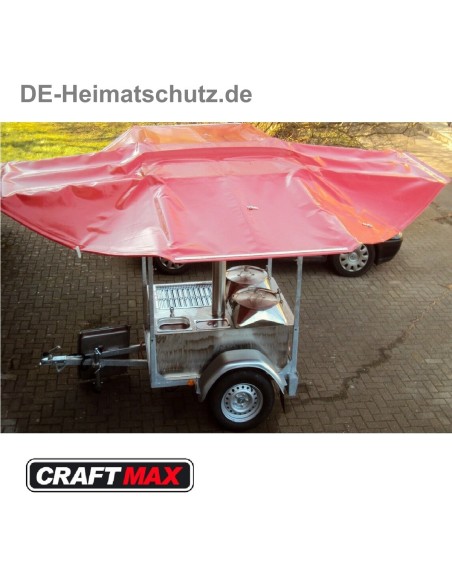 DE-Heimatschutz®-Feldkueche-Gulaschkanone-mit-2x-50-Liter-Kessel-Wasserbad-alles-aus-Edelstahl-Planengestell-Militaer-Armee-Vers