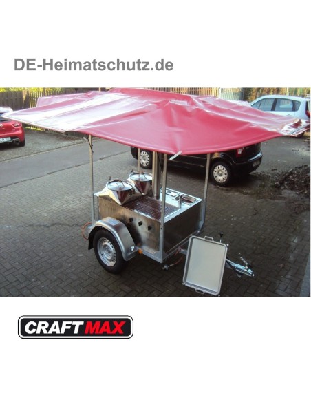 DE-Heimatschutz®-Feldkueche-Gulaschkanone-mit-2x-50-Liter-Kessel-Wasserbad-alles-aus-Edelstahl-Planengestell-Militaer-Armee-Vers