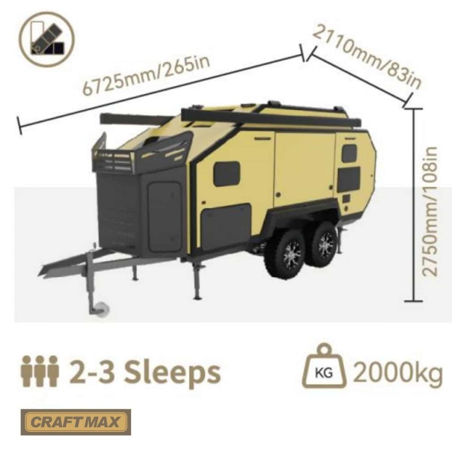 CRAFTMAX®-BLACK-BROTHER-EXP-10-29-Extreme-OffRoad-Caravan-Tandem-ThermoSandwich-5.00x1.92x2.07m-vollausgestattet-7