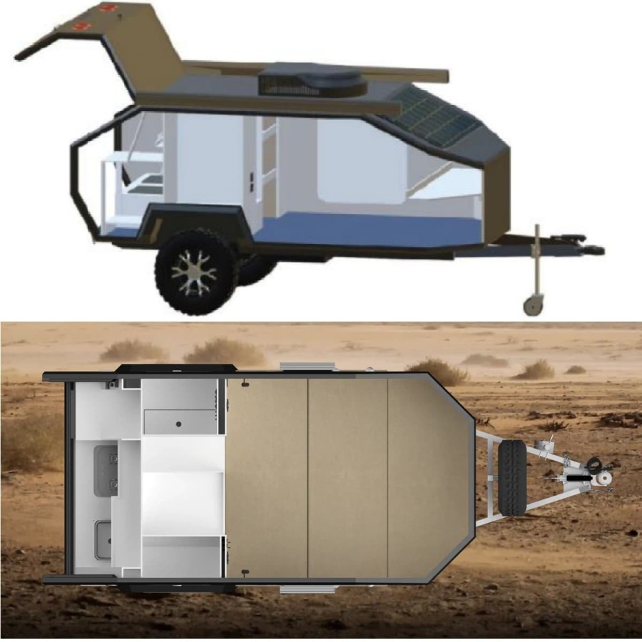 CRAFTMAX®-BLACK-BROTHER-EXP-4-15-Extreme-OffRoad-Caravan-Tandem-ThermoSandwich-vollausgestattet-mit-Moebel-Bett-Kueche-Sanitaer-