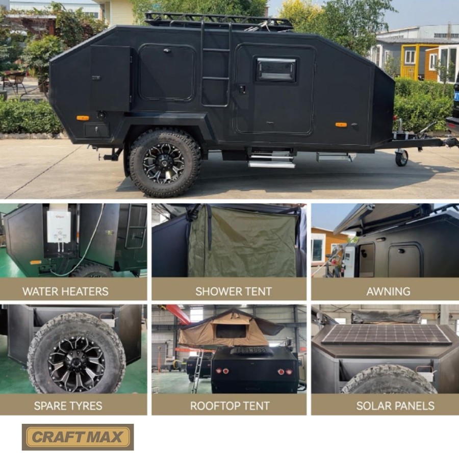 CRAFTMAX®-BLACK-BROTHER-EXP-4-15-Extreme-OffRoad-Caravan-Tandem-ThermoSandwich-vollausgestattet-mit-Moebel-Bett-Kueche-Sanitaer-