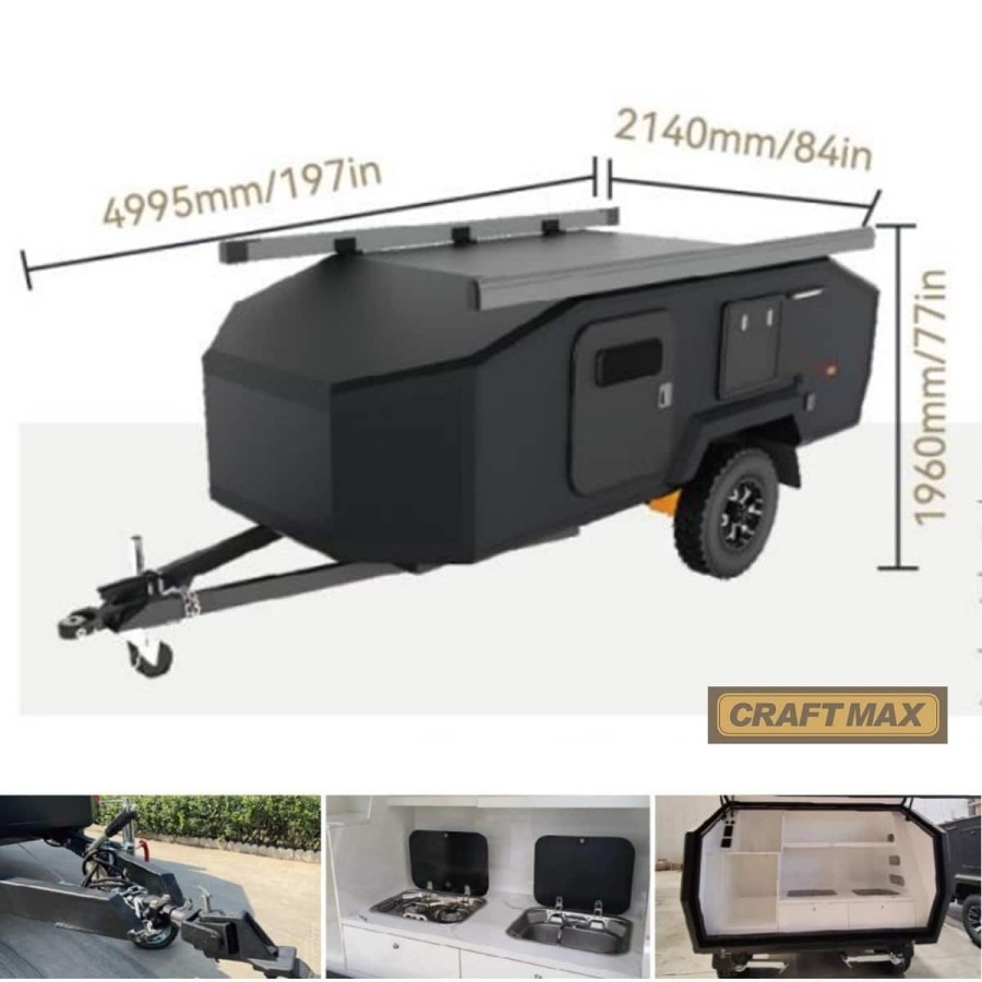 CRAFTMAX®-BLACK-BROTHER-EXP-4-15-Extreme-OffRoad-Caravan-Tandem-ThermoSandwich-vollausgestattet-mit-Moebel-Bett-Kueche-Sanitaer-