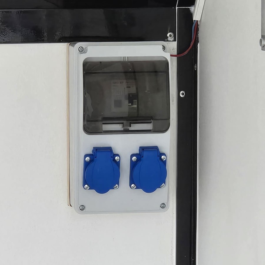 CRAFTMAX-OffRoad-Camping-Anhaenger-1300kg-Einachs-3.00x1.50x1.80m-mit-Klappe-nach-oben-Fenster-Tuer-100kmh-19