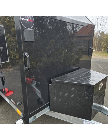 CRAFTMAX-OffRoad-750-miniCampinganhaenger-blackEdition-PKW-Anhaenger-3.05x1.47x1.60m-Fluegeltuer-2-Fenster-Tuer-E-Paket-100kmh-g