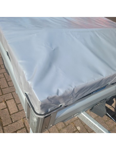 CRAFTMAX-Anhaenger-Flachplane-2.30x1.50x0.50m-silbermetallic-Gummigurt-extra-Lackschicht-3