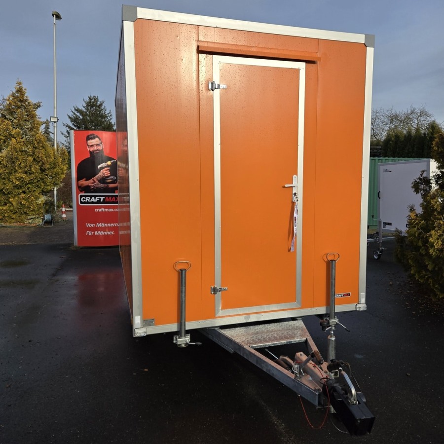 Bauwagen-1350-Thermo-Sandwichpanele-3.50×2.00×2.20m-Tuer-mit-Sicherheitsschloss-Fenster-mit-Jalousie-orange-6