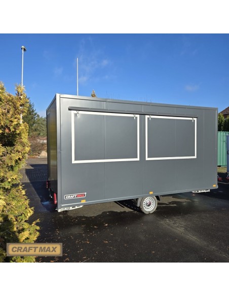 CRAFTMAX-Verkaufsanhaenger-1500-4.50x2.00x2.20m-Thermo-Sandwichpanele-zwei-Verkaufsklappen-Stuetzen-anthrazit-glatt-1