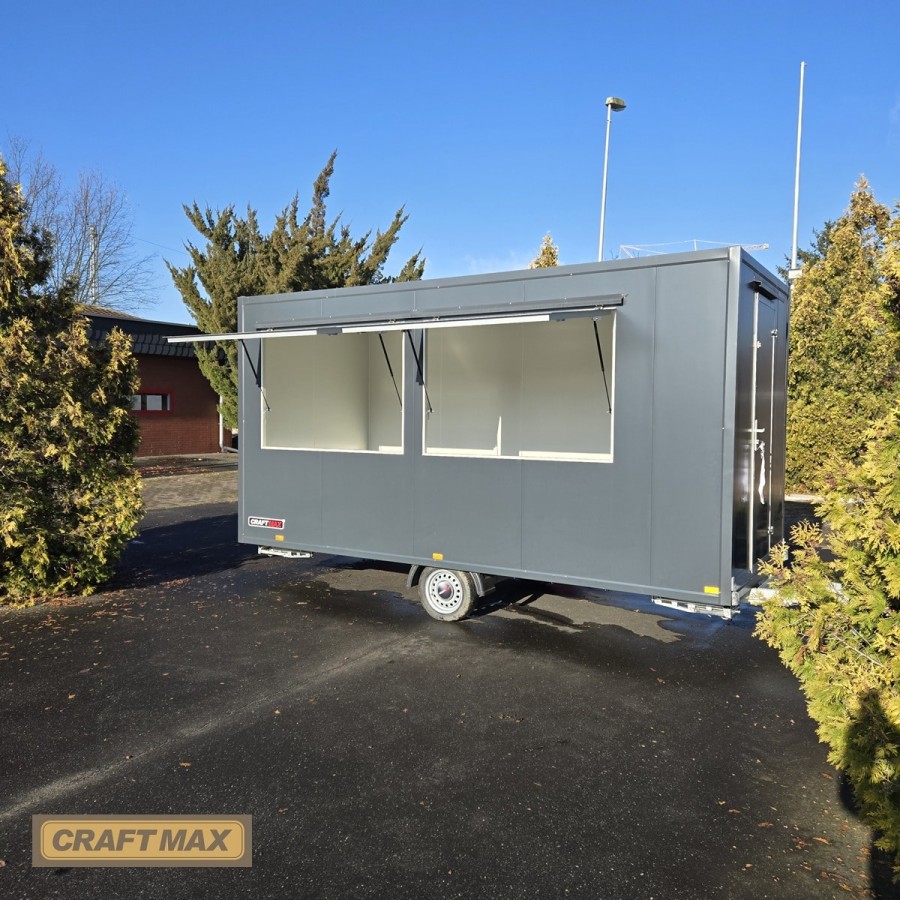 CRAFTMAX-Verkaufsanhaenger-1500-4.50x2.00x2.20m-Thermo-Sandwichpanele-zwei-Verkaufsklappen-Stuetzen-anthrazit-glatt-4