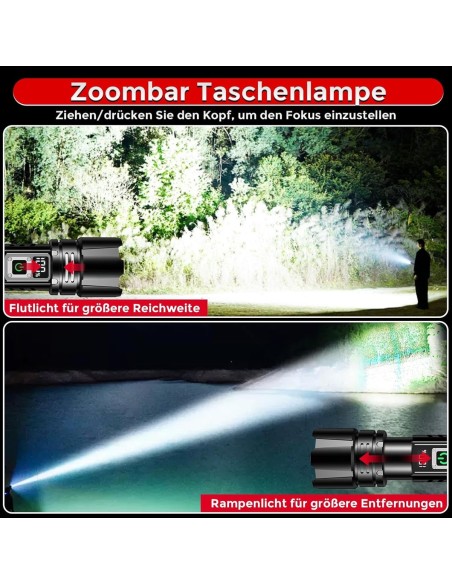 CRAFTMAX-30W-XHP70.2-LED-Reichweite-bis-1000-m-500000-Lumen-Taschenlampe-aufladbar-9