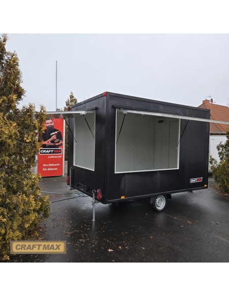 Verkaufsanhaenger-1350-Foodtrailer-mit-2-Verkaufsklappen-3.50x2.30x2.20m-Thermo-Sandwichpanele-Elektro-Paket-1
