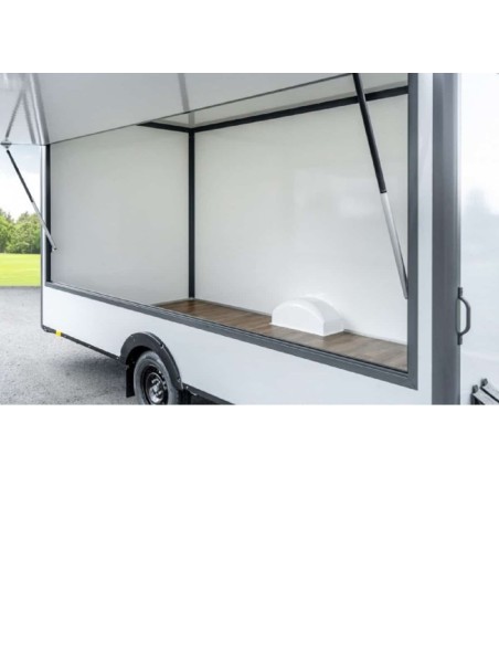 CRAFTMAX-Gastroprofi-1800-Verkaufsanhaenger-XL-Verkaufsklappe-4.20x2.00x2.30m-ThermoSandwich-grauanthrazit-4-Kurbelstuetzen-220V