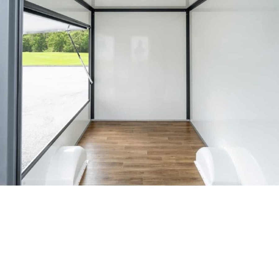 CRAFTMAX-Gastroprofi-1800-Verkaufsanhaenger-XL-Verkaufsklappe-4.20x2.00x2.30m-ThermoSandwich-grauanthrazit-4-Kurbelstuetzen-220V