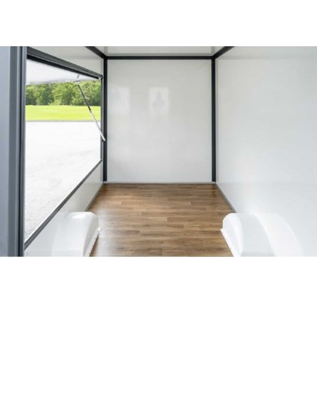 CRAFTMAX-Gastroprofi-1800-Verkaufsanhaenger-XL-Verkaufsklappe-4.20x2.00x2.30m-ThermoSandwich-grauanthrazit-4-Kurbelstuetzen-220V