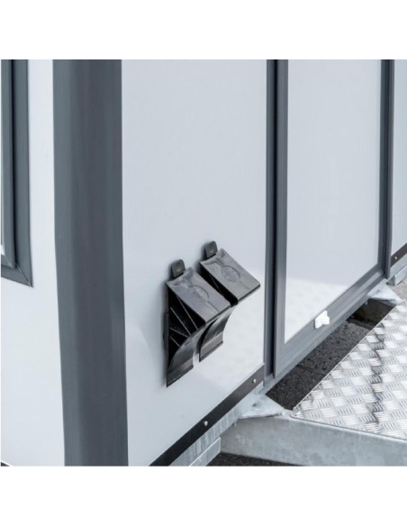 CRAFTMAX-Gastroprofi-1800-Verkaufsanhaenger-XL-Verkaufsklappe-4.20x2.00x2.30m-ThermoSandwich-grauanthrazit-4-Kurbelstuetzen-220V