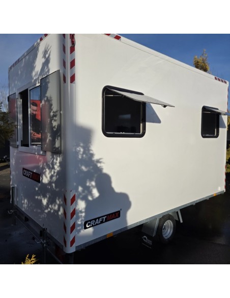 Bauwagen-1300-Diamantline-3.70x2.10x2.30m-ThermoSandwich-mit-3-Fenster-Tuer-Elektroinstallation-Moebel-4-Stuetzen-1