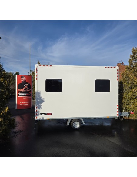 Bauwagen-1300-Diamantline-3.70x2.10x2.30m-ThermoSandwich-mit-3-Fenster-Tuer-Elektroinstallation-Moebel-4-Stuetzen-9