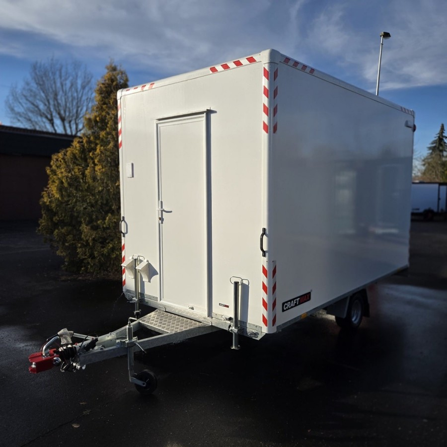 Bauwagen-1300-Diamantline-3.70x2.10x2.30m-ThermoSandwich-mit-3-Fenster-Tuer-Elektroinstallation-Moebel-4-Stuetzen-3