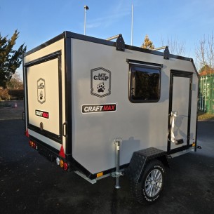 CRAFTMAX-BLACK-BROTHER-EXP-1-10-Extreme-OffRoad-Caravan-Heckklappe-Tuer-2-Fenster-2-Dachtraeger-variable-Innen-Trennwand-MT-Reif 2
