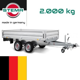 STEMA®-ALU-SH-O2-20-40-20.2-Tandem-2000-Pritsche-ALU-Bordwaende-4.01x2.03x0.35m-AKTIONSMODELL