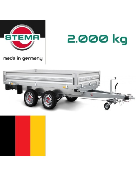 STEMA®-ALU-SH-O2-20-40-20.2-Tandem-2000-Pritsche-ALU-Bordwaende-4.01x2.03x0.35m-AKTIONSMODELL