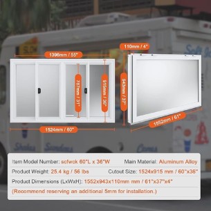 DE-Gastro®-Schiebefenster-fuer-Imbisswagen-1.552-x-943-x-110-mm-Servicefenster-4-teilig-Rahmen-aus-Aluminiumlegierung 2