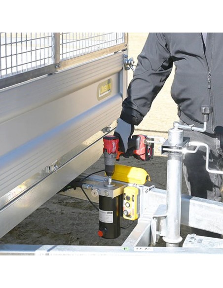 UNSINN®-1800-Dreiseitenkipper-UDK-2715-18-13-Alu-Bordwaende-2.76×1.50×0.35m-ElektroHydraulik-Pumpless-Notpumpe-1