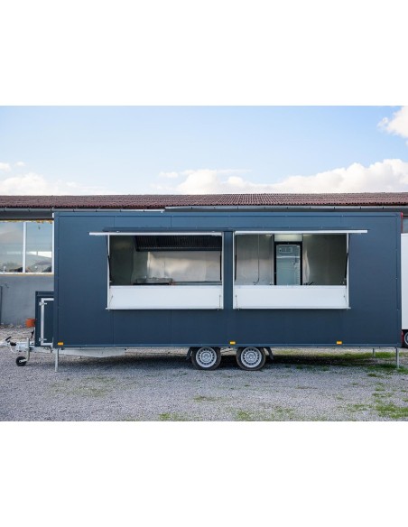 Verkaufsanhaenger-Tandem-2700-Edelstahl-Gastro-voll-ausgestattet-5.90x1.90x2.12m-2-Verkaufsklappen-1