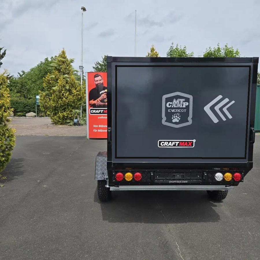 OffRoad-Camping-anhaenger-1000kg-mit-Heckklappe-Tuer-2-Fenster-2-Dachtraeger-variabler-Innen-Trennwand-MT-Reifen-5