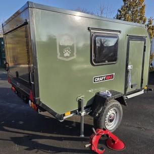CRAFTMAX-BLACK-BROTHER-OffRoad-Mini-Caravan-750kg-gebremst-2.80x1.47x1.40m-fuer-Selbstausbau-Military-olive-gruen-1