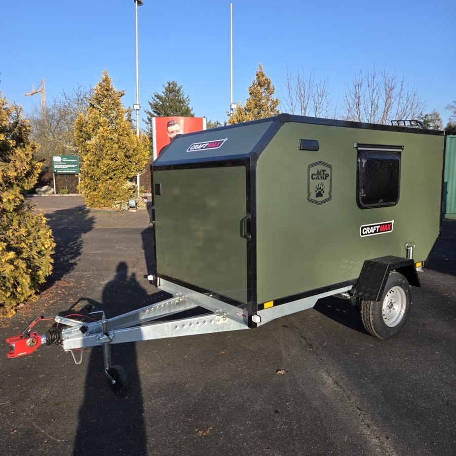 CRAFTMAX-BLACK-BROTHER-OffRoad-Mini-Caravan-750kg-gebremst-2.80x1.47x1.40m-fuer-Selbstausbau-Military-olive-gruen-6