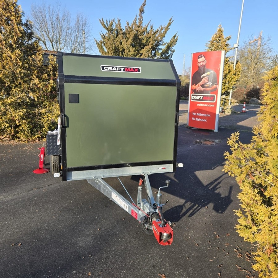 CRAFTMAX-BLACK-BROTHER-OffRoad-Mini-Caravan-750kg-gebremst-2.80x1.47x1.40m-fuer-Selbstausbau-Military-olive-gruen-8