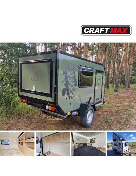 CRAFTMAX-BLACK-BROTHER-OffRoad-Mini-Caravan-750kg-gebremst-2.80x1.47x1.40m-fuer-Selbstausbau-Military-olive-gruen-3