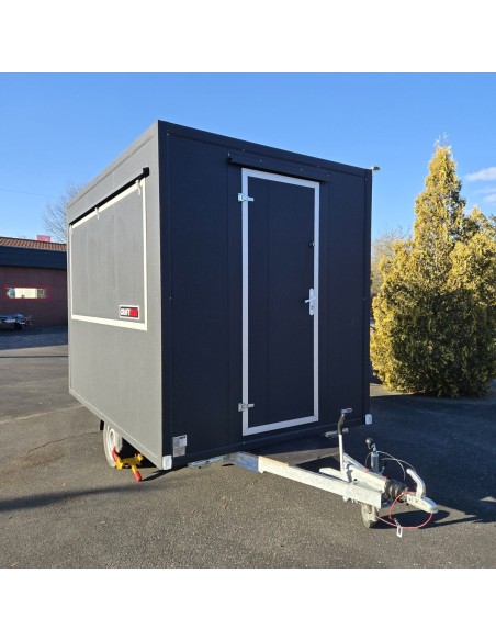 Verkaufsanhaenger-Foodtrailer-1350-3.00x2.00x2.20m-Thermo-Sandwichpanele-mit-grosser-Verkaufsklappe-Stuetzen-gebremst-3