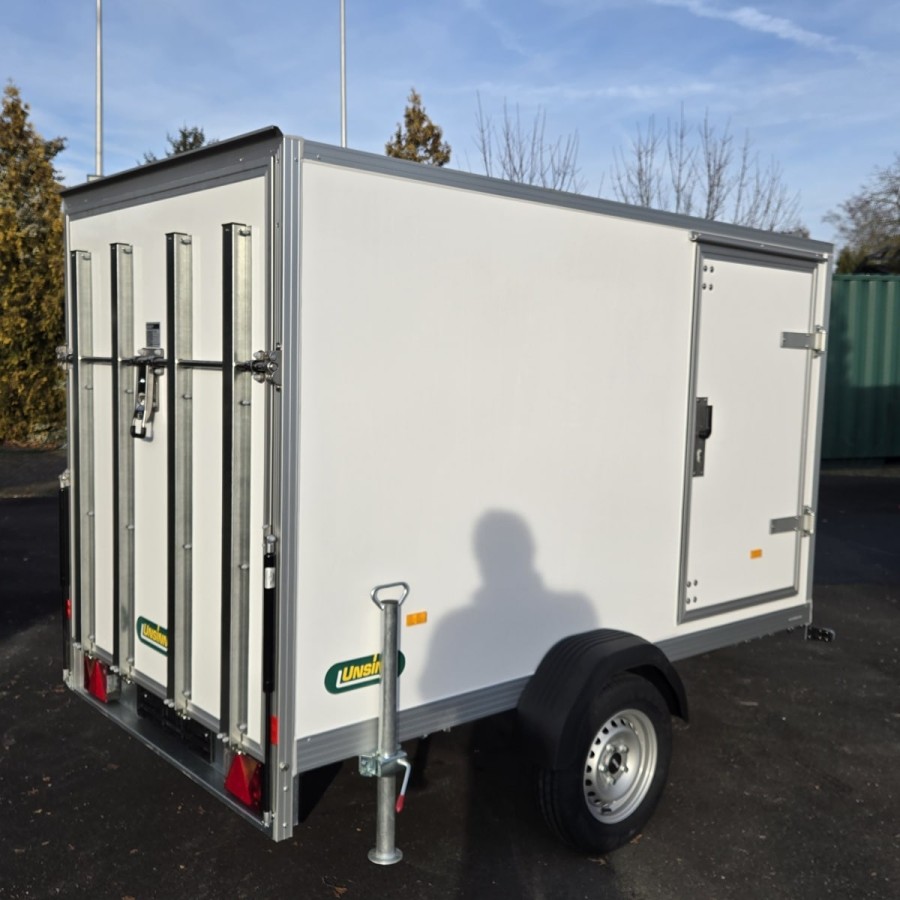 UNSINN-UKU-251415-7-13-Kofferanhaenger-750kg-ungebremst-2.55×1.42x1.53m-Unique-Sandwichpanele-Rampe-Tuer-Fenster-2