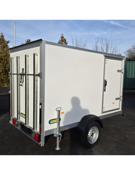 UNSINN-UKU-251415-7-13-Kofferanhaenger-750kg-ungebremst-2.55×1.42x1.53m-Unique-Sandwichpanele-Rampe-Tuer-Fenster-2
