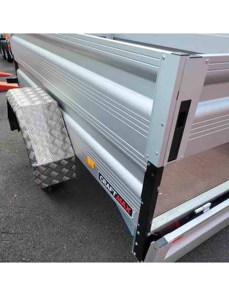 ALU-Aluminium-Kotfluegel-Riffelblech-fuer-Einachs-PKW-Anhaenger-14-15-Zoll-Raeder-silber-3