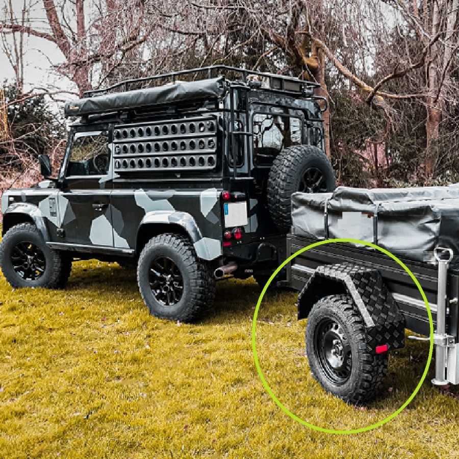 Offroad-schwarze-ALU-Riffelblech-Kotfluegel-PKW-Anhaenger