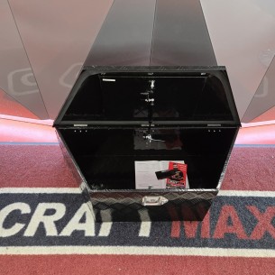 CRAFTMAX-Aluminium-Staubox-Trapezform-schwarz-fuer-Pkw-Anhaengerdeichsel-1 2