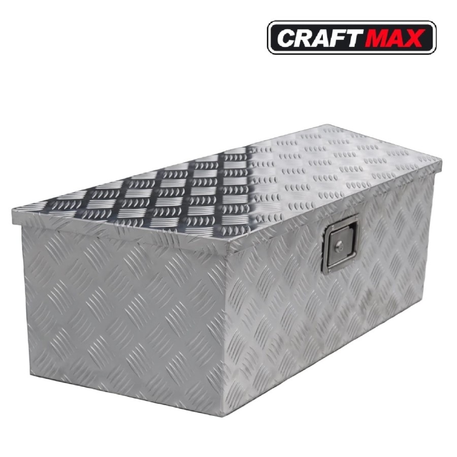 Aluminium-Staubox-Trapezform-fuer-V-Deichsel-mit-Sicherheitsschloss