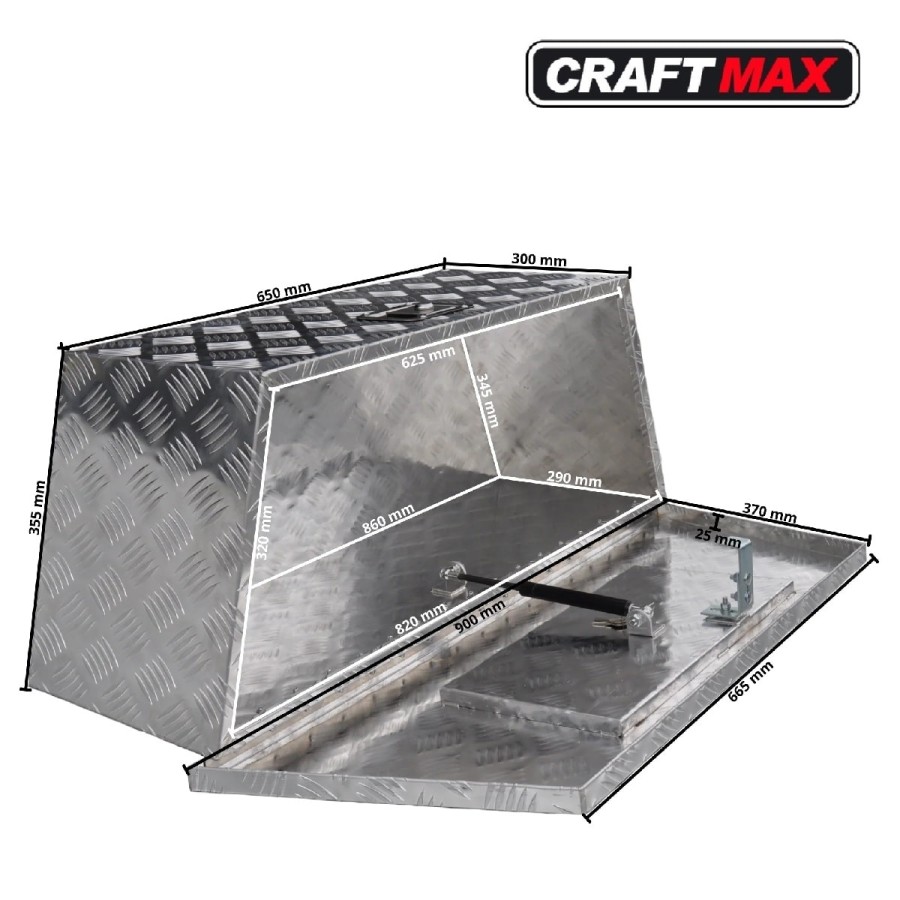 Aluminium-Staubox-Trapezform-fuer-V-Deichsel-mit-Sicherheitsschloss-9