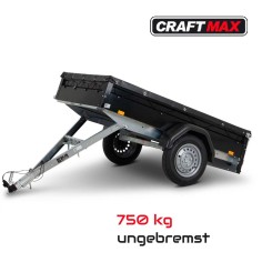 CRAFTMAX-Kastenanhaenger-mit-Kippdeichsel-BlackEdition-750kg-ungebremst-schwarz-pulverbeschichtet-mit-schwarzer-Flachplane-und-B