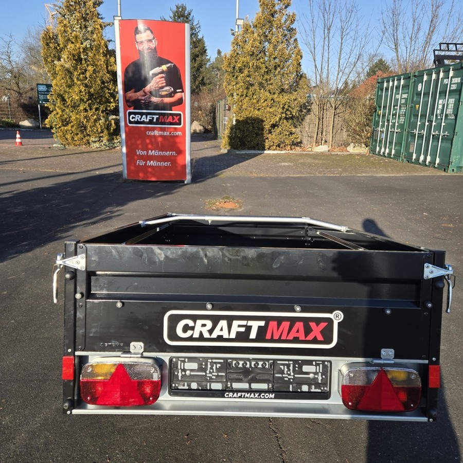 CRAFTMAX-Kastenanhaenger-mit-Kippdeichsel-BlackEdition-750kg-ungebremst-schwarz-pulverbeschichtet-mit-Flachplane-8