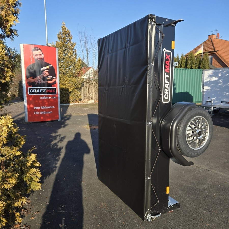 CRAFTMAX-Kastenanhaenger-mit-Kippdeichsel-BlackEdition-750kg-ungebremst-schwarz-pulverbeschichtet-mit-Flachplane-11